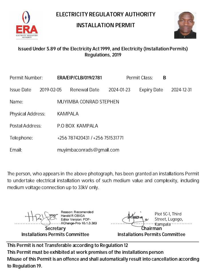 ERA Class B permit